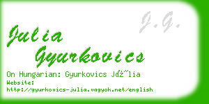 julia gyurkovics business card